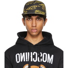 Moschino Grey and Yellow Fantasy Print Flat Cap