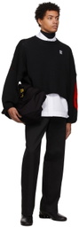 Raf Simons Black Smiley Edition Rib Knit Sweater