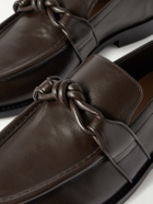 Bottega Veneta - Astaire Knot-Detailed Leather Loafers - Brown