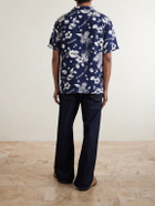 Hartford - Palmito Camp-Collar Printed Shirt - Blue
