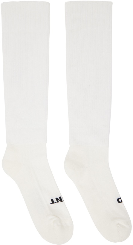 Photo: Rick Owens DRKSHDW Off-White 'So Cunt' Socks