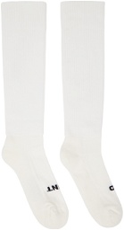 Rick Owens DRKSHDW Off-White 'So Cunt' Socks