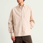 Larriet Men's Grant Shirt in Cream Check