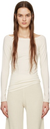 LISA YANG Off-White 'The Kathy' Long Sleeve T-Shirt