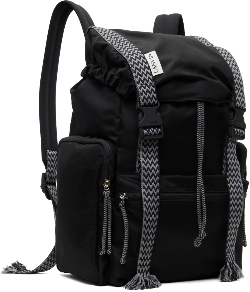 Lanvin Black Curb Nylon Backpack