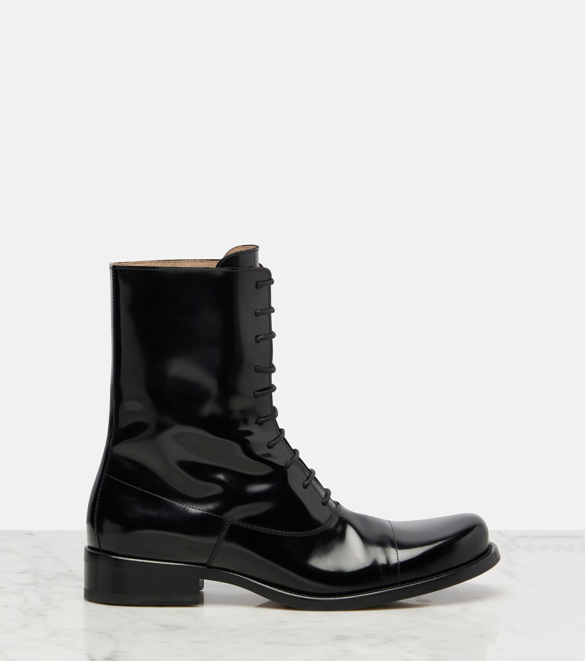 The Row Kai leather lace-up boots