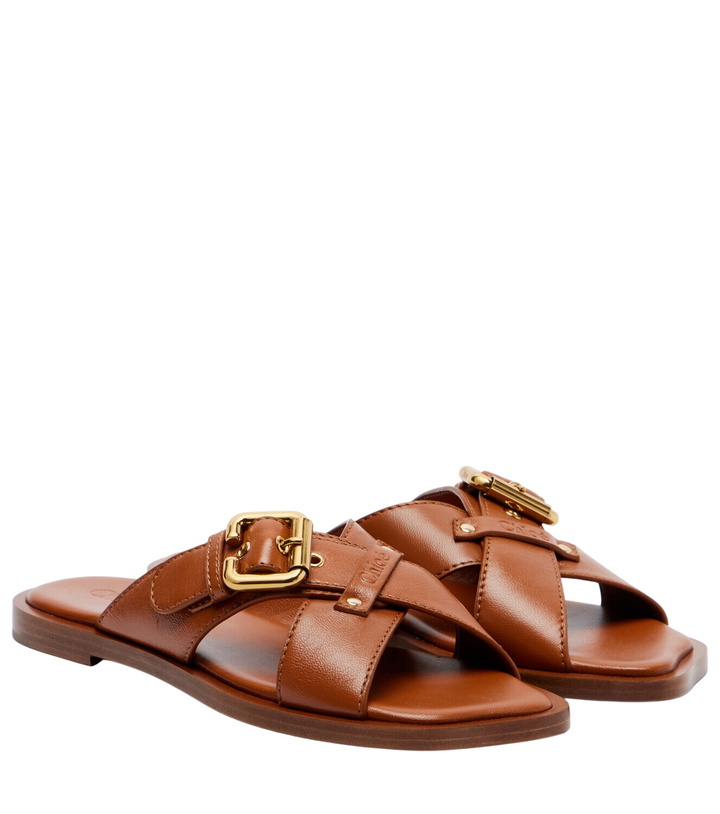 Photo: Chloé Nil leather slides