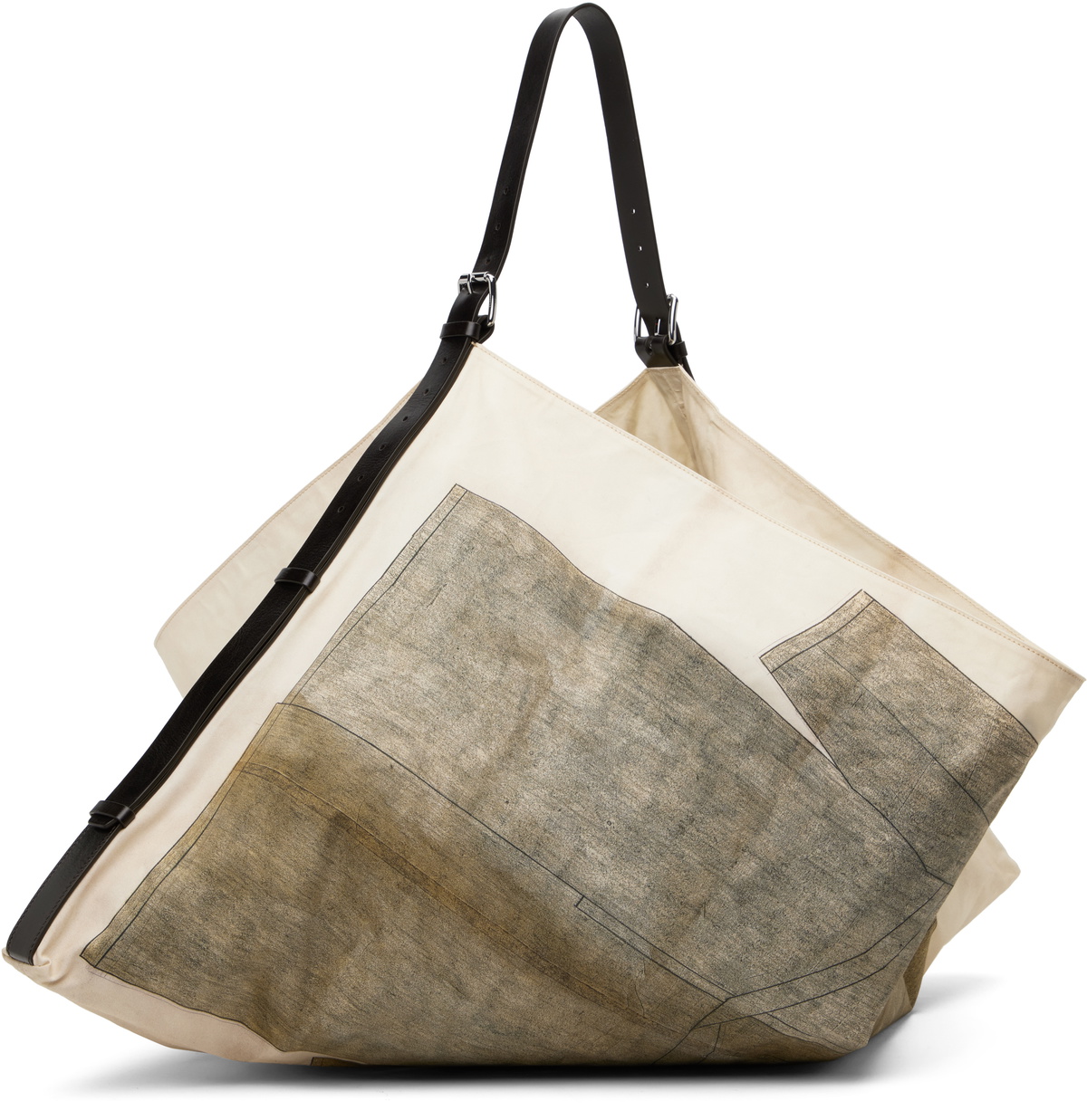 LEMAIRE Off-White Flag Tote Lemaire
