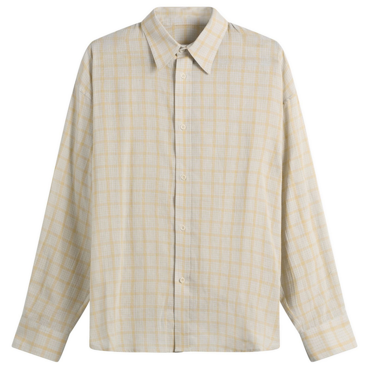 Sage Nation Men's Chisholm Check Shirt in Blue/Yellow Check
