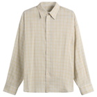 Sage Nation Men's Chisholm Check Shirt in Blue/Yellow Check