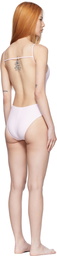 Courrèges SSENSE Exclusive Pink Nylon One-Piece Swimsuit