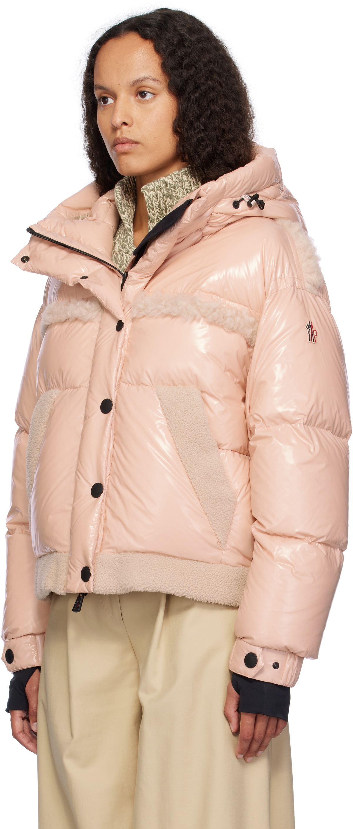 Moncler Grenoble Pink CP Eibsee Down Jacket Moncler Grenoble