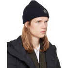 Stone Island Black N100002 Rib Wool Beanie