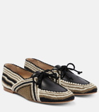 Gabriela Hearst - Hays leather-paneled crocheted loafers