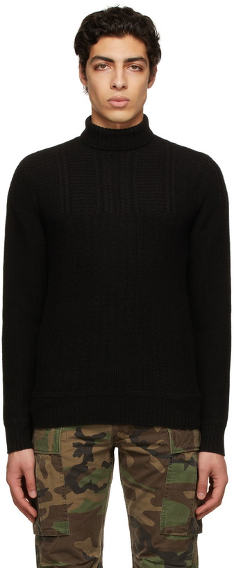 Photo: RRL Black Cashmere Turtleneck