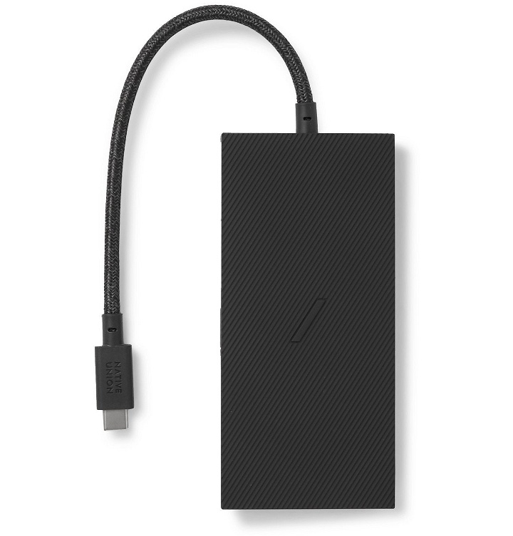 Photo: NATIVE UNION - USB-C Aluminium and Silicone Smart Hub - Black