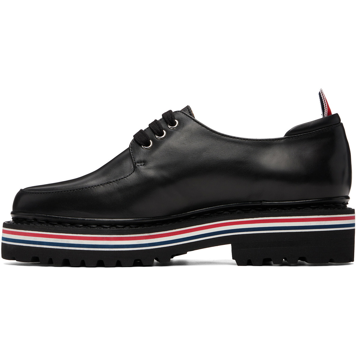 Thom Browne Black Vitello Calf All Terrain Sole Derbys