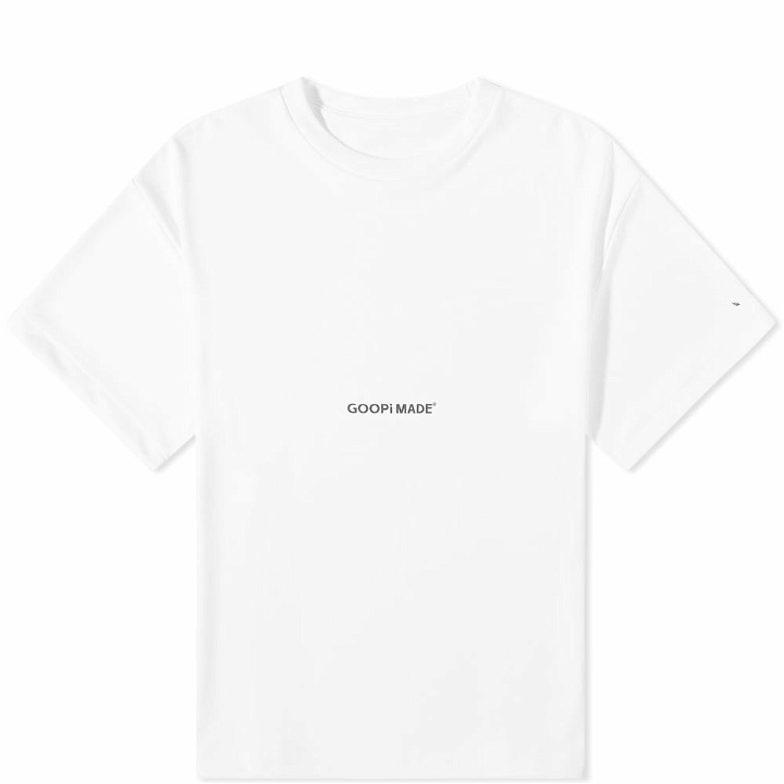 Photo: GOOPiMADE Men's “DE-03” Oversized Logo T-Shirt in White