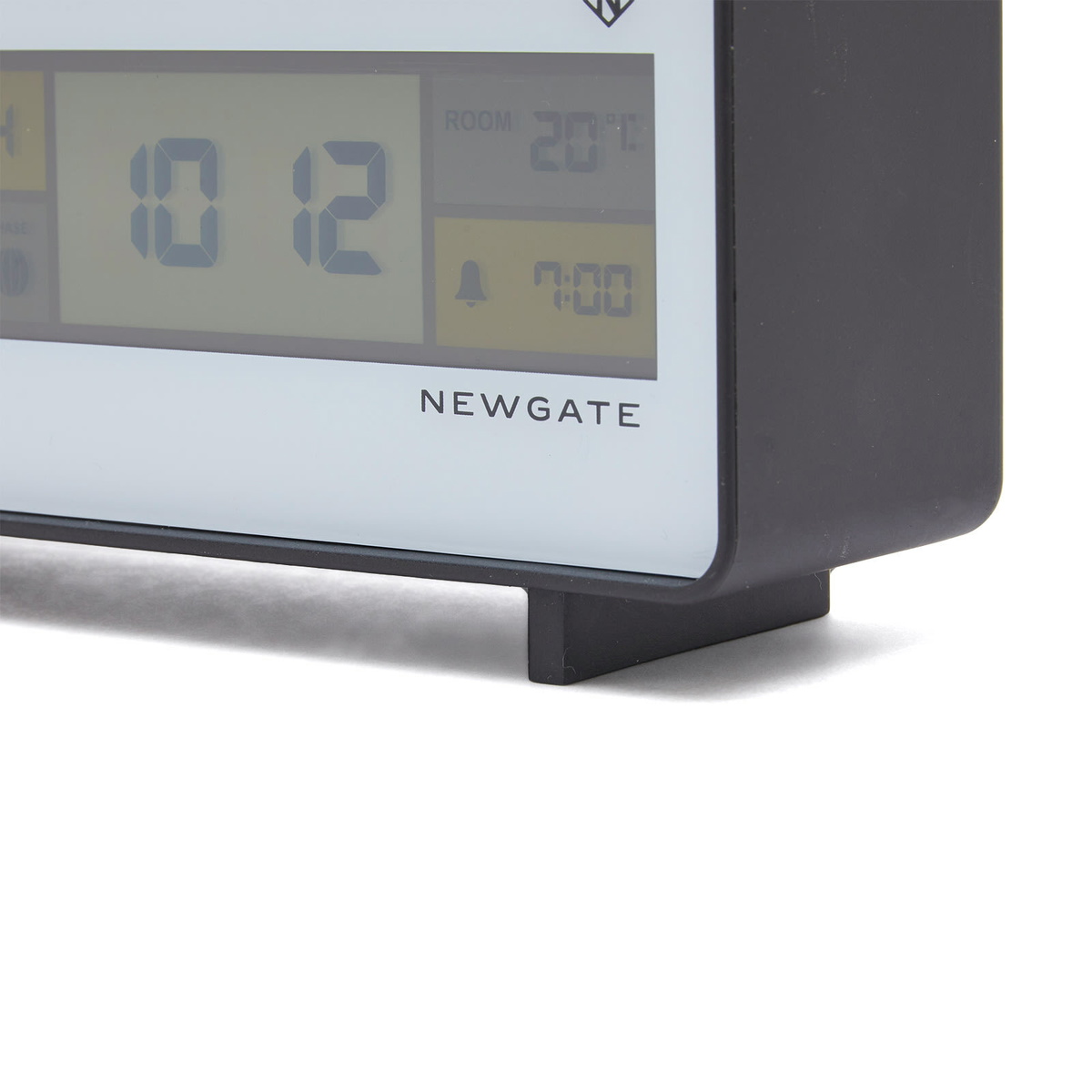 Newgate Clocks Futurama LCD Digital Alarm Clock in Black/White 