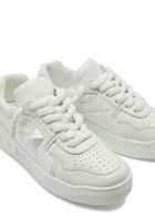 Valentino One Stud Panelled Leather Sneakers White