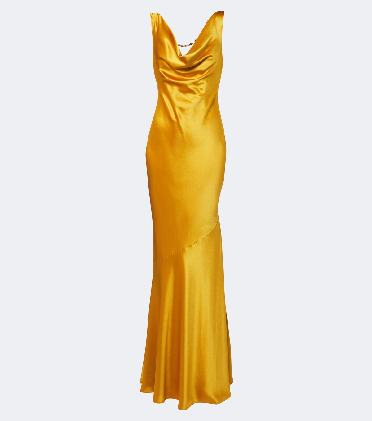 Retrofête Keryn embellished satin gown