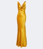Retrofête Keryn embellished satin gown