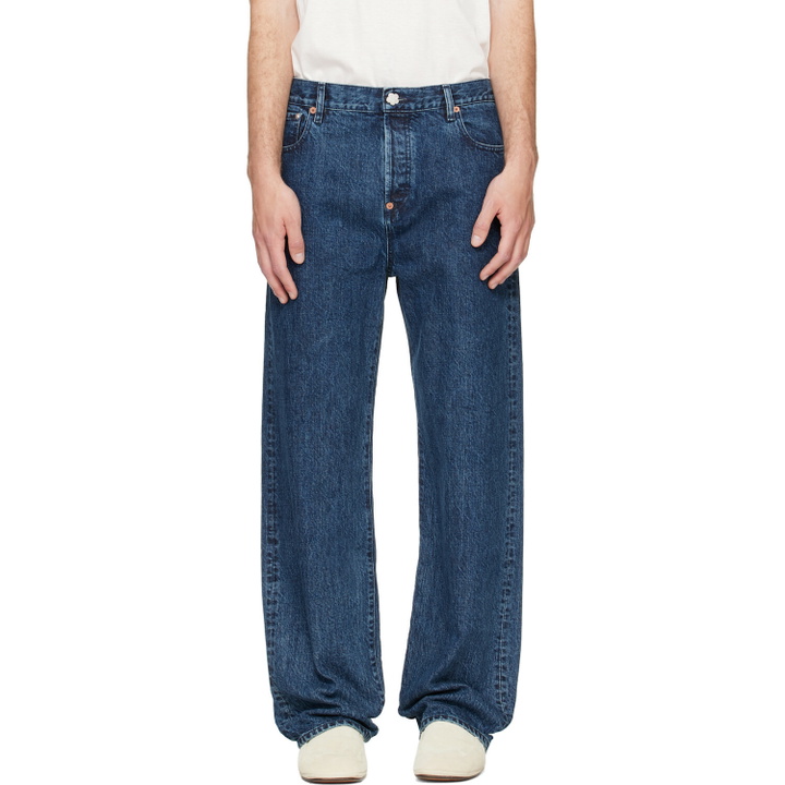 Photo: Kenzo Blue Kenzo Paris 'KENZO Signature' Straight Fit Jeans