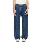 Kenzo Blue Kenzo Paris 'KENZO Signature' Straight Fit Jeans