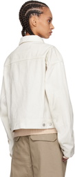 Entire Studios Off-White Gem Denim Jacket