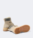 Eleventy Suede lace-up boots