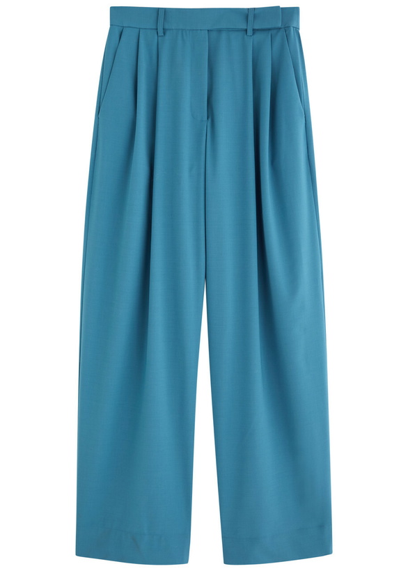 Photo: Esse Studios Homme Wide-leg Woven Trousers Blue