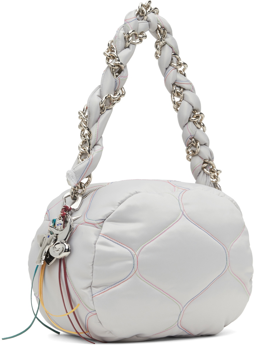 Chopova Lowena Silver Maria Mini Puffer Bag