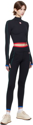 Casablanca Black Contrast Trim Sport Leggings