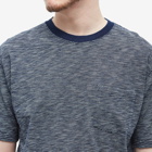 Beams Plus Men's Indigo Pocket T-Shirt in Dark