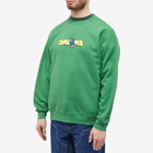 Dime Men's Chenille Crayon Crew Sweat in Green