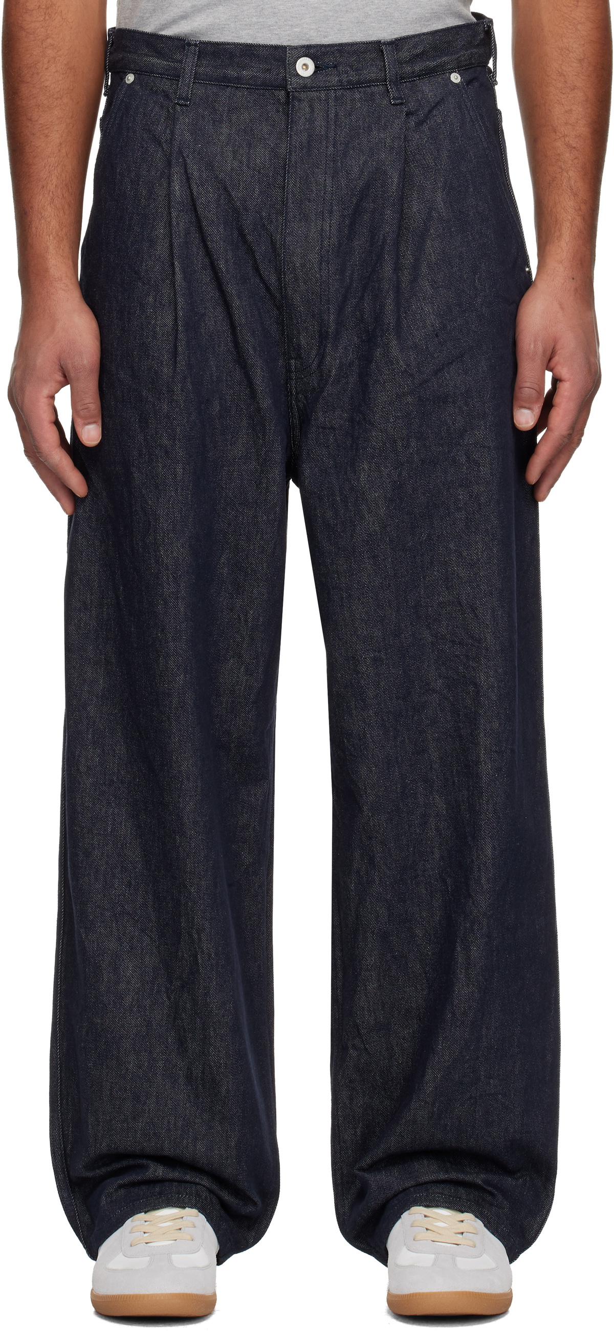 no faith studios black denim cargo pants Nofaithstudios Cargo