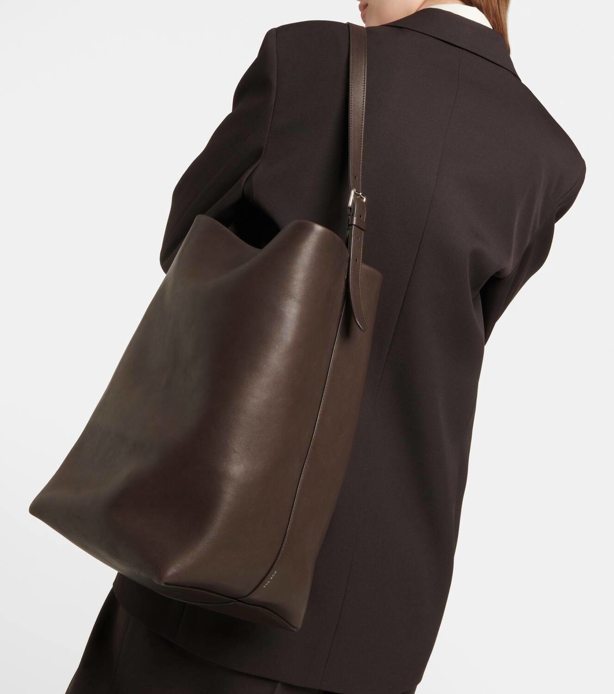 The Row Large leather tote bag