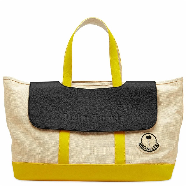 Photo: Moncler Genius x Palm Angels Tote Bag in White/Navy