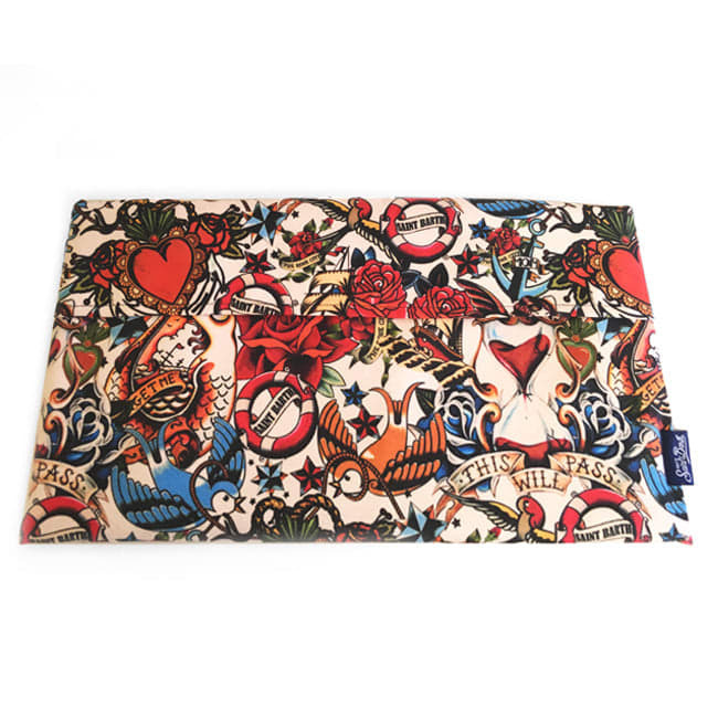 MC2 Saint Barth Microfiber Towel Tattoo Print