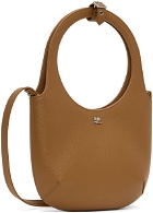 Courrèges Brown Holy Grained Leather Bag
