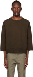 visvim Brown Ultimate Jumbo Sweatshirt