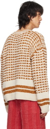 HARAGO Tan Dropped Shoulder Sweater