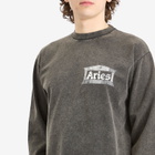 Aries Men's Aged Ancient Temple Long Sleeve T-Shirt in Black