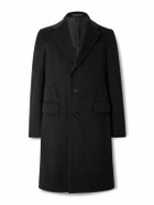 Caruso - Brushed Wool and Cashmere-Blend Overcoat - Black