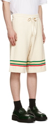 Jil Sander Off-White Cotton Shorts