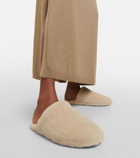 Loro Piana Wintercozy cashmere and silk slippers