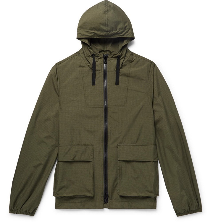 Photo: Officine Generale - Ambroise Ripstop Hooded Jacket - Army green