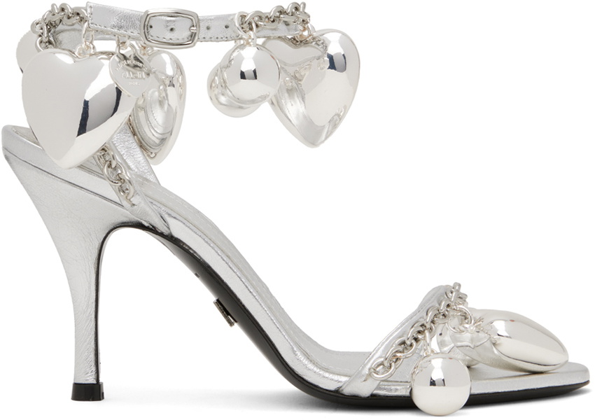 ALL-IN Silver Jewelry Heeled Sandals
