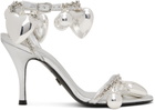ALL-IN Silver Jewelry Heeled Sandals