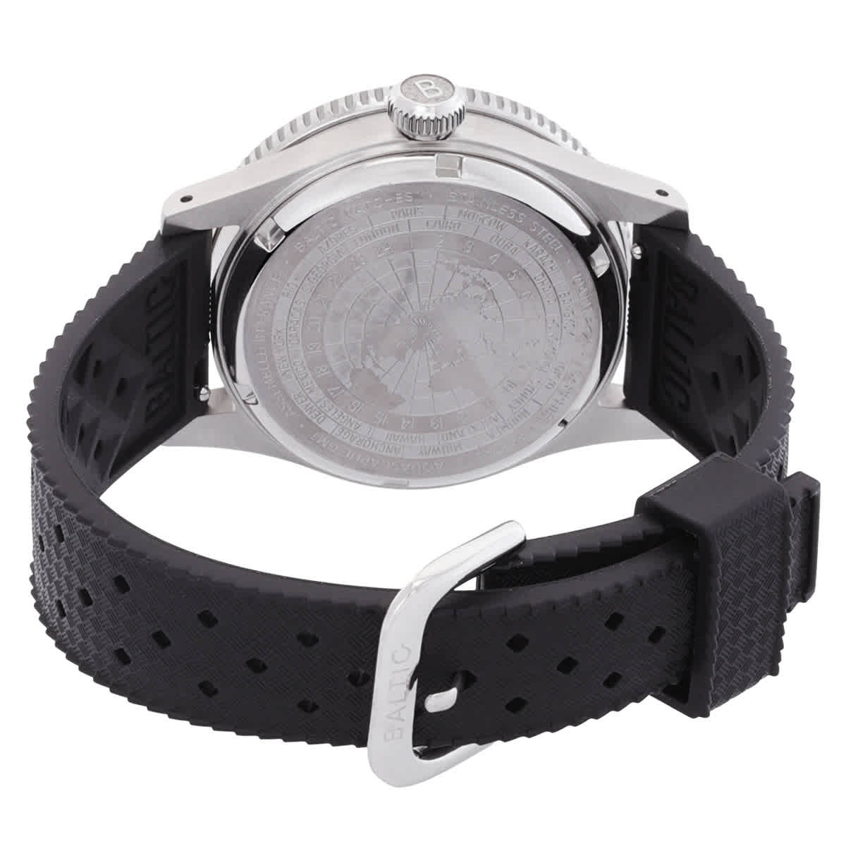 Baltic Aquascaphe Gmt Automatic Black Dial Mens Watch AQUAGMTOR